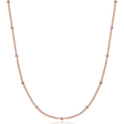 Hatton Beaded Necklace, Rose Gold