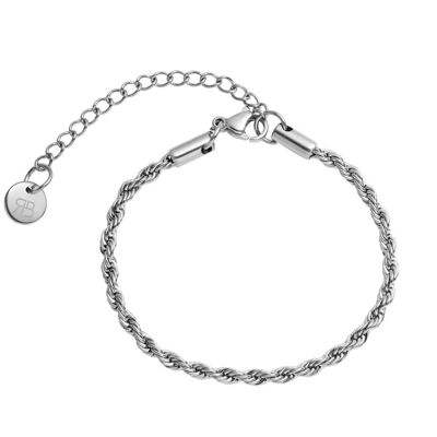 Finsbury Rope Bracelet, Silver
