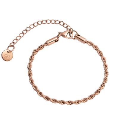 Finsbury Rope Bracelet, Rose Gold