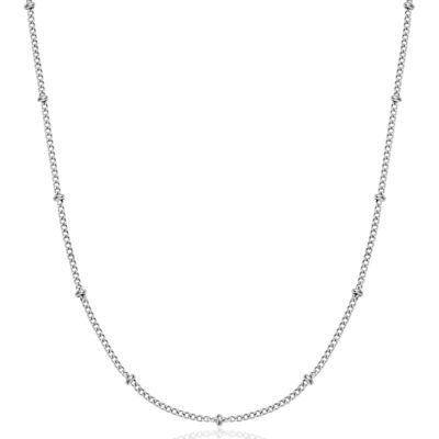 Hatton Beaded Necklace, Silver