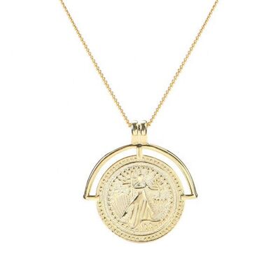 Parisian Coin Necklace, Gold