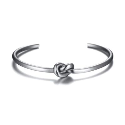 Knot Bangle, Silver