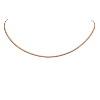 Snake Chain Necklace, Rose Gold