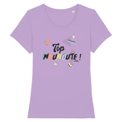 T-shirt femme Top Moumoute ! - Coton Bio - L - Lavande