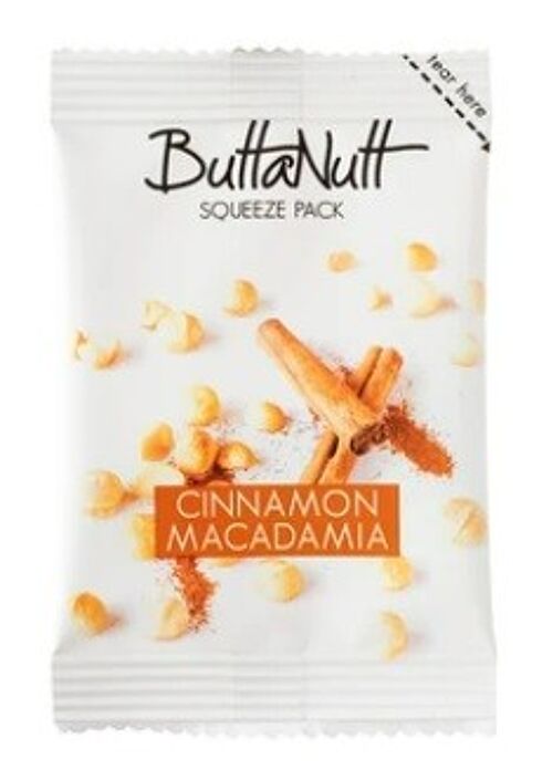 ButtaNutt Cinnamon Macadamia Nut Butter Squeeze Packs 10 x 32g