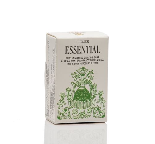 ESSENTIAL pure unscented olive oil COLD PROCESS soap for face & body