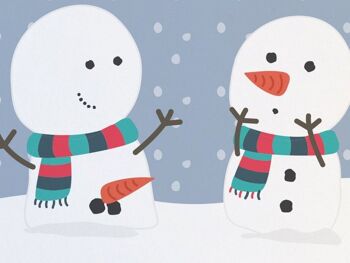 Carte de Noël drôle de bonhomme de neige grossier - non VOUS grandissez ! 2