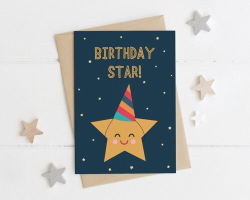 Cute Birthday card - Birthday Star!