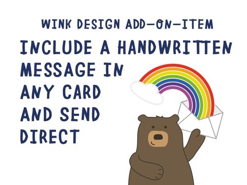 Handwrite my card and send it direct - cards sent direct - write and send - handwritten message inside card