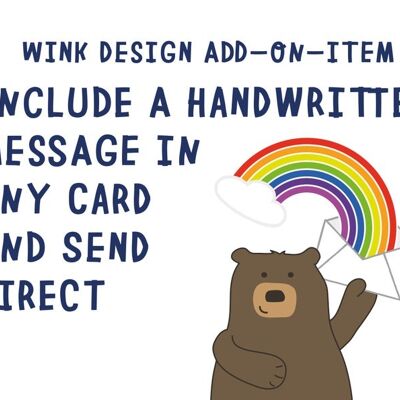 Handwrite my card and send it direct - cards sent direct - write and send - handwritten message inside card