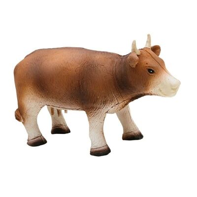 Juego de goma natural animal vaca marrón
