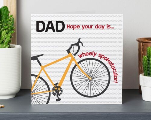 Cycling Pun Birthday Card for Dad / Fathers Day / Funny bike card