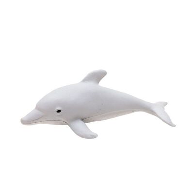 Natural rubber toy dolphin