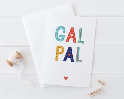 Gal Pal Friendship Card - best friend card - card for girl friend - girl gang card - galentine - friend valentine - parks and recreation