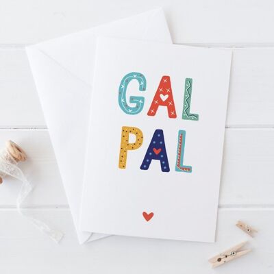 Tarjeta de amistad Gal Pal - tarjeta de mejor amigo - tarjeta para novia - tarjeta de pandilla de chicas - galentine - amigo san valentín - parques y recreación