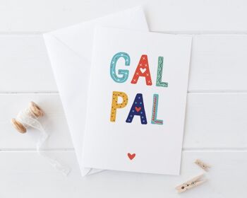 Gal Pal Friendship Card - meilleure carte d'ami - carte pour petite amie - carte de gang de filles - galentine - ami valentine - parcs et loisirs