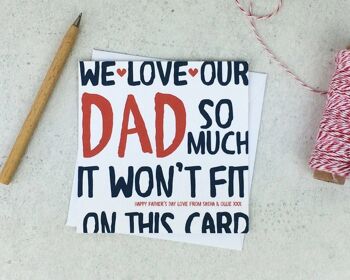 Carte de fête des pères drôle - carte personnalisée - carte pour papa - fête des pères - carte drôle - carte pour papa - Royaume-Uni 1