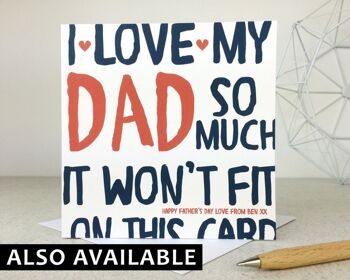 Carte de fête des pères drôle - carte personnalisée - carte pour papa - fête des pères - carte drôle - carte pour papa - Royaume-Uni 3