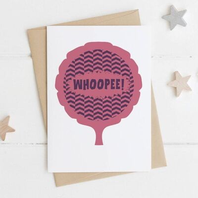 Funny Congratulations card - whoopee cushion - whoopee! - well done card - exam congrats - driving test pass - graduation card - congrats