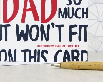 Funny Dad Birthday Card - carte personnalisée - carte pour papa - carte d'anniversaire - carte drôle - anniversaire de papa - uk - I Love My 3
