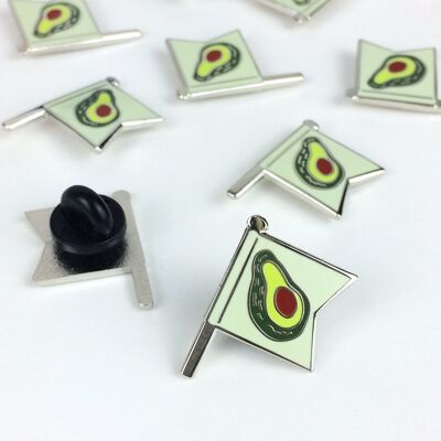 Avocado-Emaille-Pin-Abzeichen