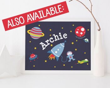 Carte d'anniversaire Space Explorer pour garçon ou fille - Space Boy 3