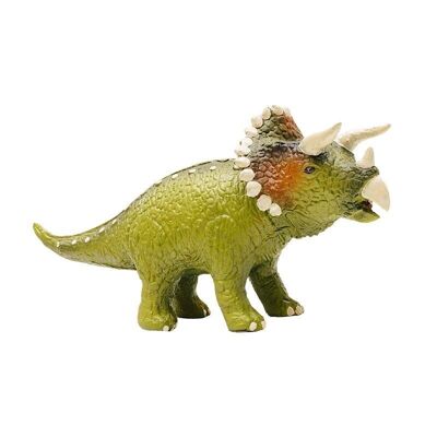 Juguete de goma natural Dino Triceratops