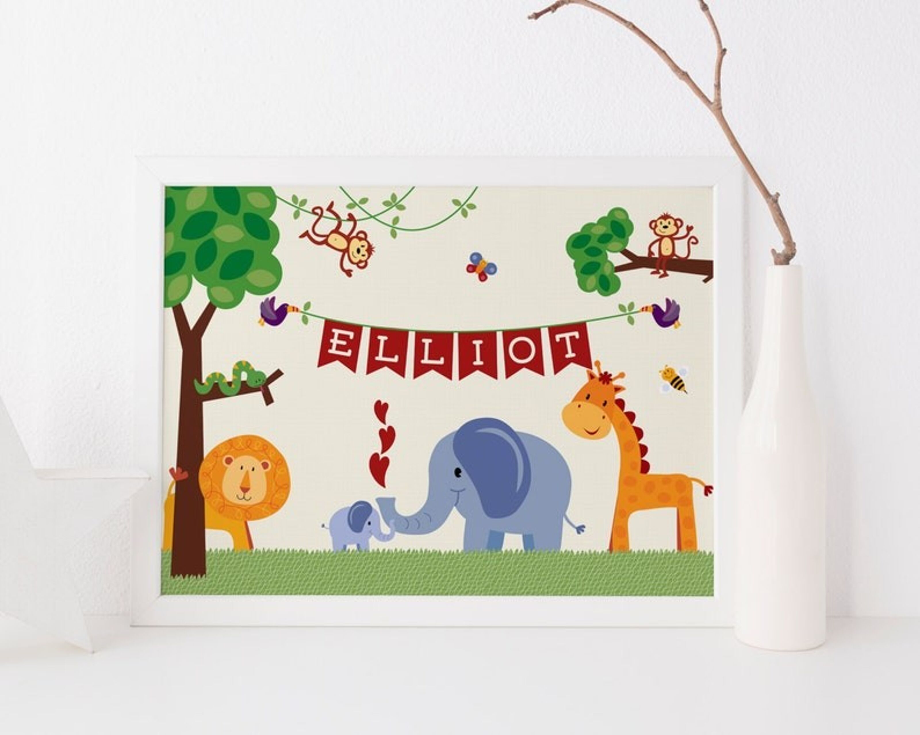 Toalla Personalizada Infantil Elefante