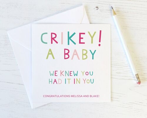 Funny New Baby Congratulations Card