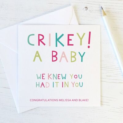 Funny New Baby Congratulations Card