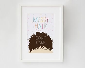 Déco Chambre Enfant 'Messy Hair Don't Care' - Monté 30x40cm (25,00€) Blonde 1