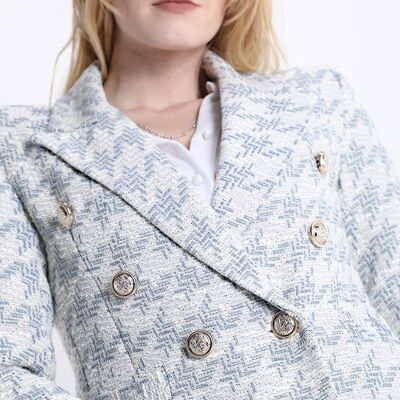 Los Sclavo Cotton Jacket With Pie Pattern Buttons__