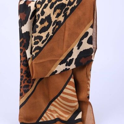 Animalier pattern scarf__