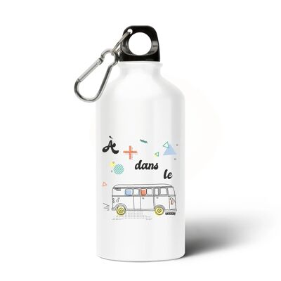 Gourde en aluminium A plus dans le bus - 500 ml