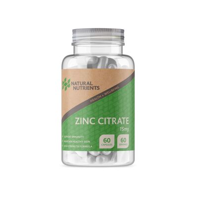 Zinc Citrate - 60 Capsules