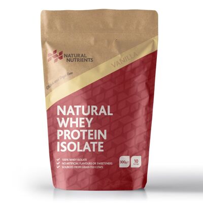 Natural Grass Fed Whey Protein Isolate - Vanilla Flavour - 300g