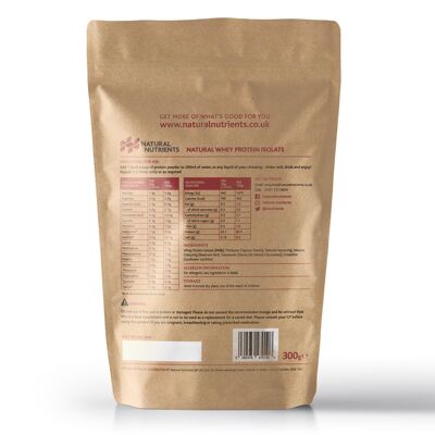 Natural Grass Fed Whey Protein Isolate - Strawberry Flavour - 2kg