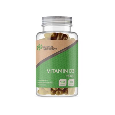 Vegan Vitamin D3 - 180 Capsules LARGE