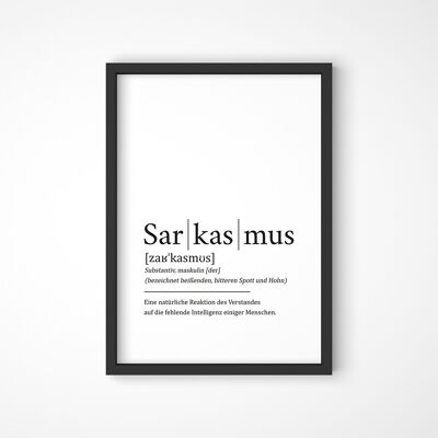 Significato Sarcasmo - Poster