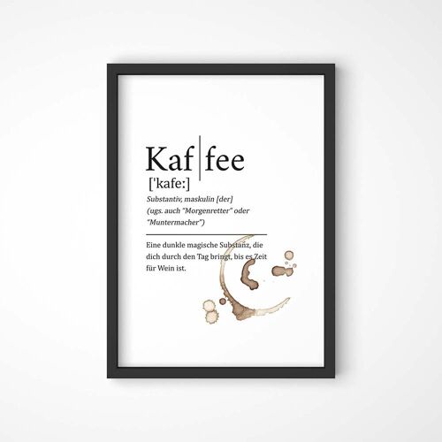 Kaffee Definition - Poster