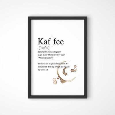 Definizione di caffè - Poster