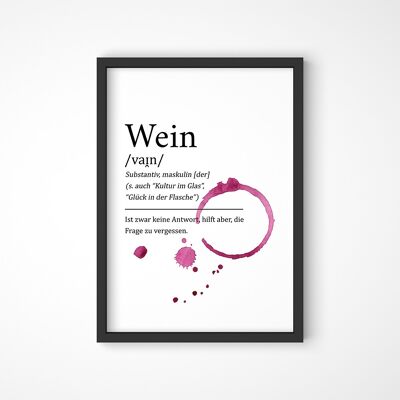 Definizione del vino - Poster