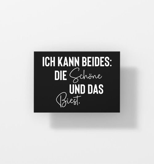 Ich kann beides: Die Schöne und das Biest - Postkarte