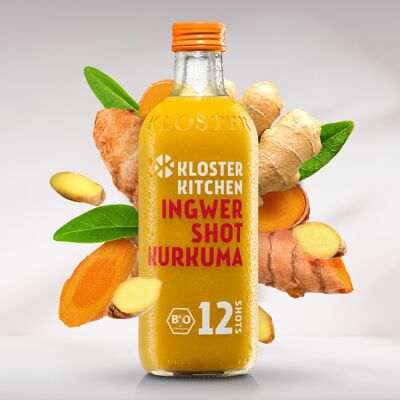 Ginger Shot Curcuma BIO 12SHOTS 360 ml (dont consigne JETABLE 0,25 €)