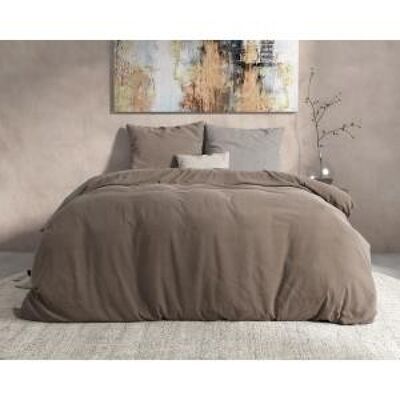 Double Face-240 x 220 Taupe/Gris