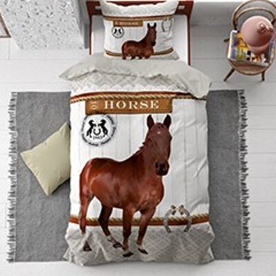 Horse Riding - 140 x 200 Brown