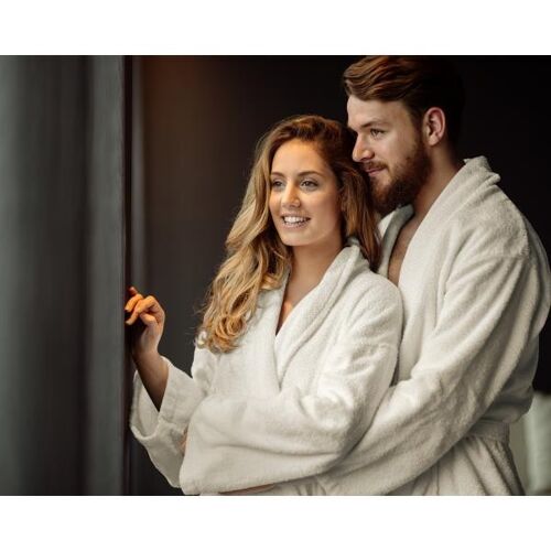 Soft terry bathrobe-L/XL Cream