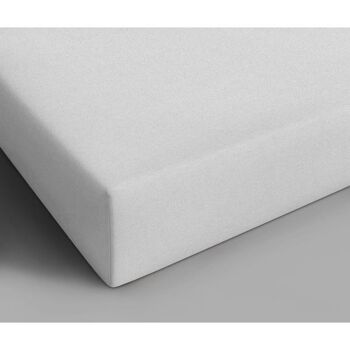 Drap housse 100% coton - 70 x 200 Blanc 2