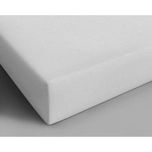 100% cotton fitted sheet-90 x 200 White