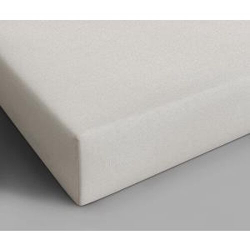 100% cotton fitted sheet-70 x 200 Cream